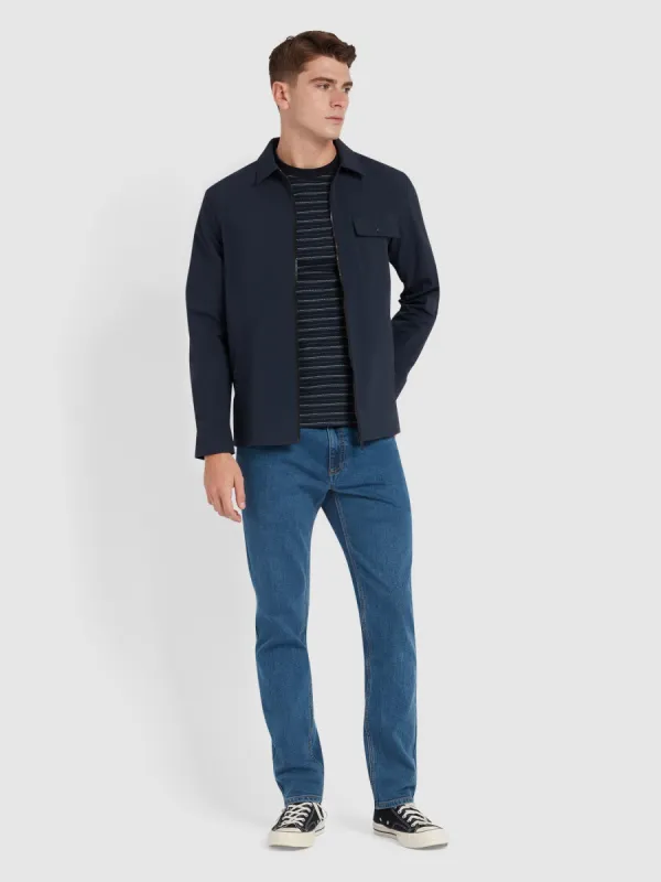 Elm Slim Fit Jeans In Worn Indigo made by Farah