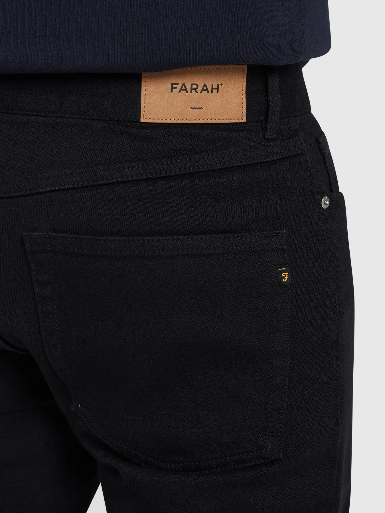 Elm Slim Fit Jeans In Black sold by Farah product image thumbnail 4