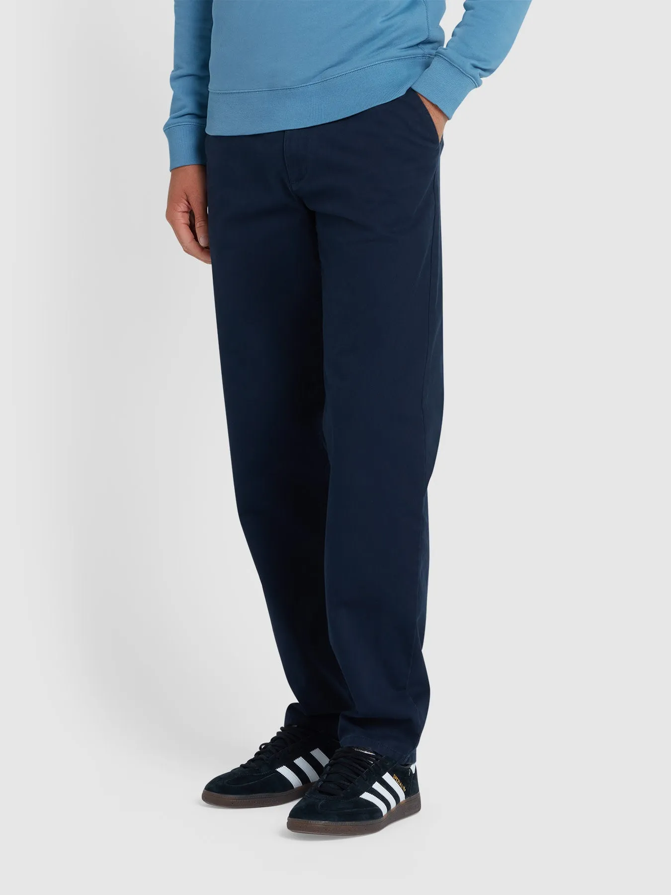 Norwood Regular Fit Chinos In True Navy sold by Farah product image thumbnail 2