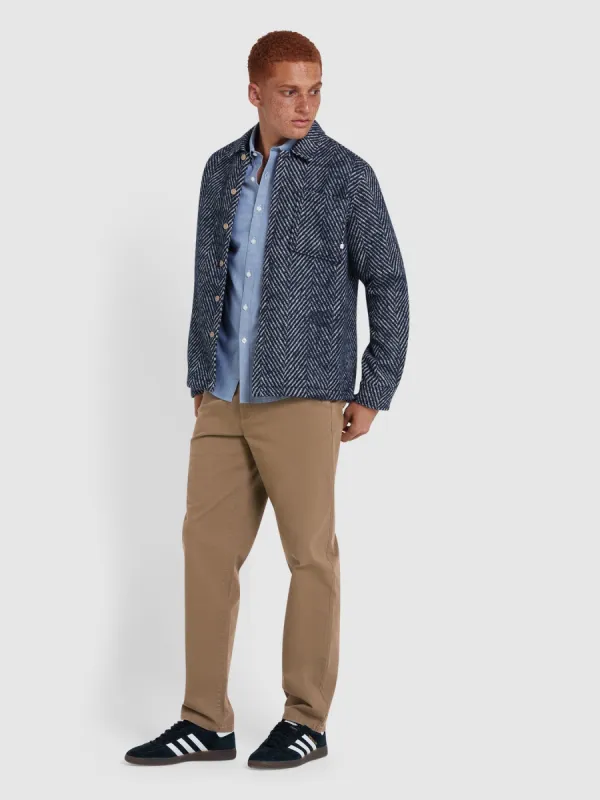 Norwood Regular Fit Chinos In Beige sold by Farah