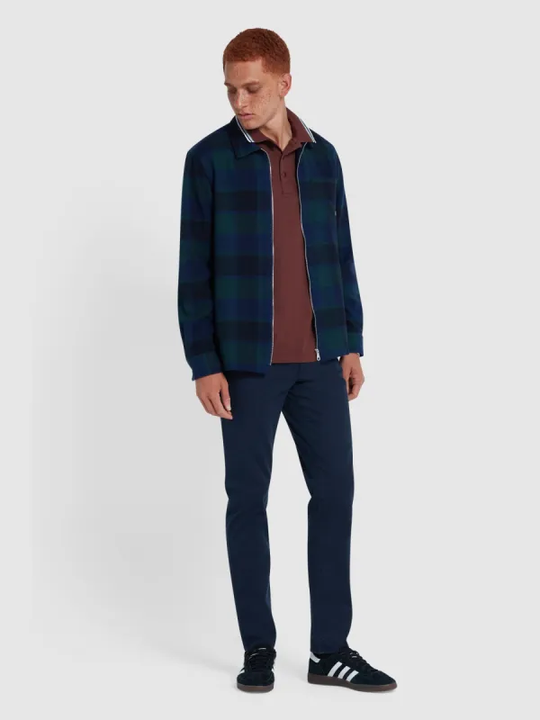 Elm Slim Fit Chinos In True Navy sold by Farah