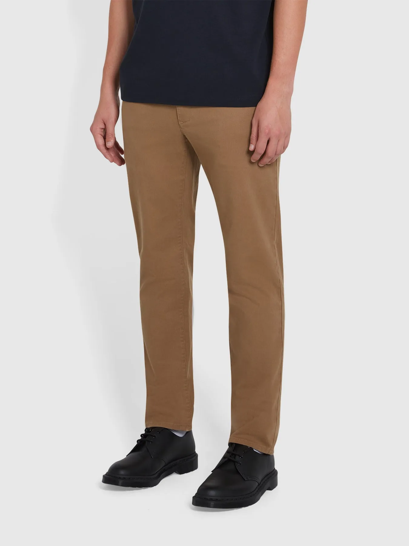 Elm Slim Fit Chinos In Beige sold by Farah product image thumbnail 2