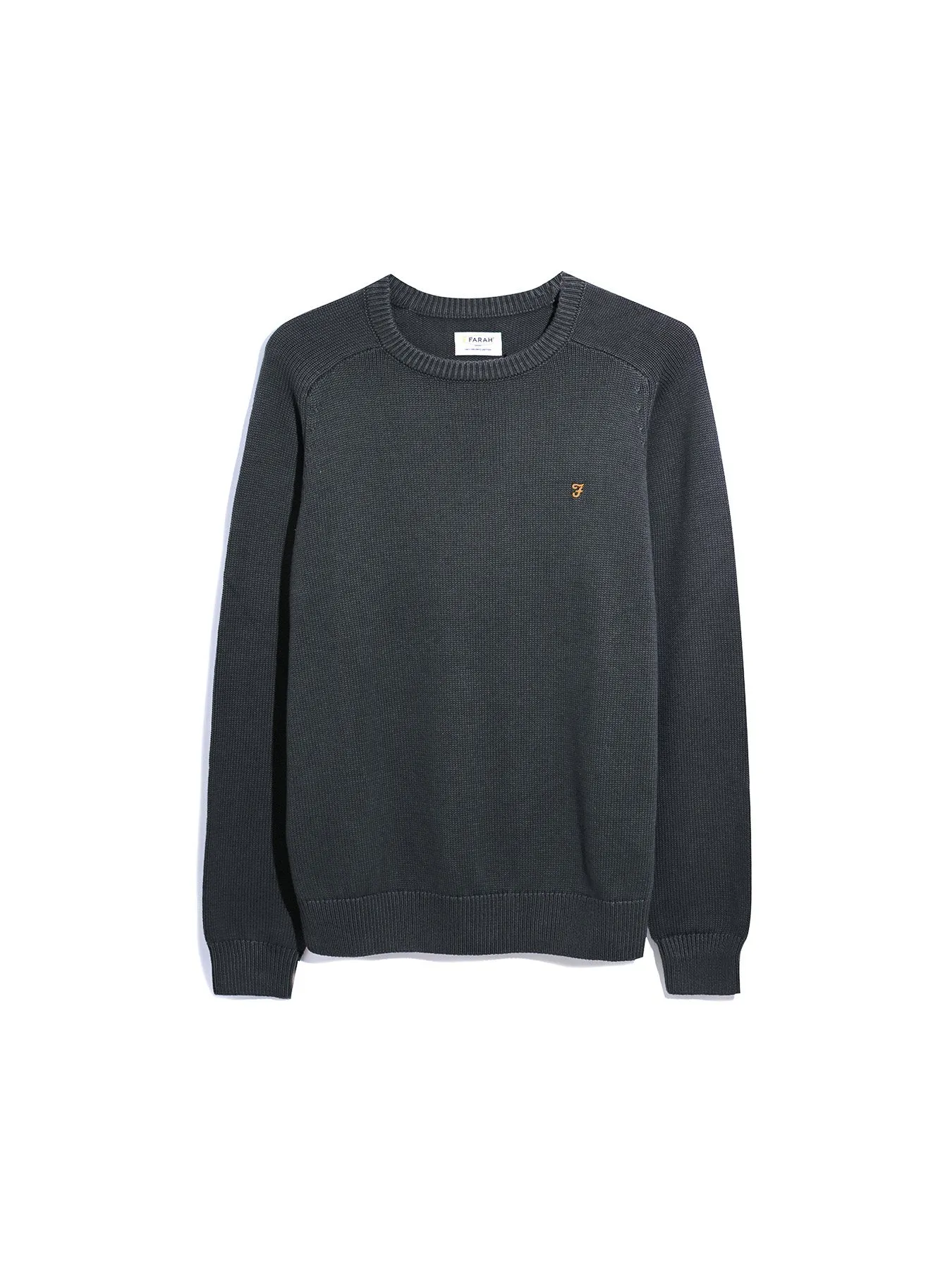 Kingsbury Crew Neck Sweater In Charcoal sold by Farah product image thumbnail 5