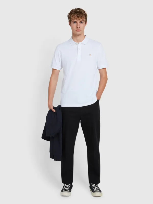 Hawtin Relaxed Tapered Fit Jeans In Black sold by Farah