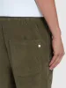 Hawtin Relaxed Tapered Fit Cord Drawstring Trousers In Olive Green sold by Farah