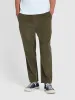 Hawtin Relaxed Tapered Fit Cord Drawstring Trousers In Olive Green sold by Farah
