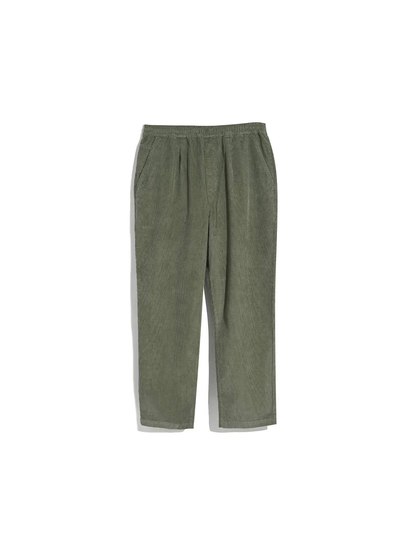 Hawtin Relaxed Tapered Fit Cord Drawstring Trousers In Olive Green sold by Farah product image thumbnail 5