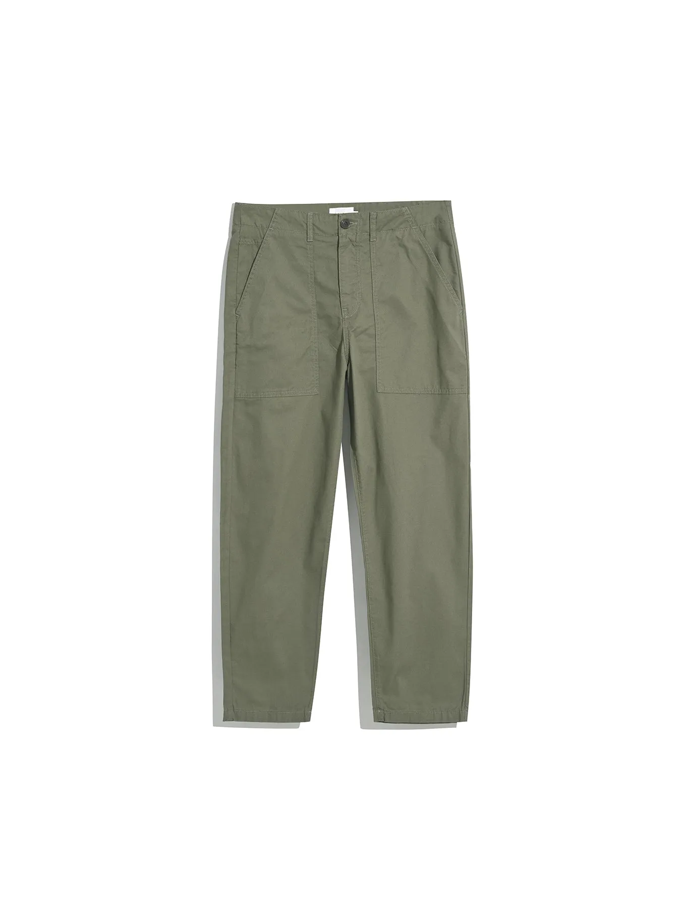 Hawtin Relaxed Tapered Fit Fine Twill Patch Trousers In Green Khaki sold by Farah product image thumbnail 5