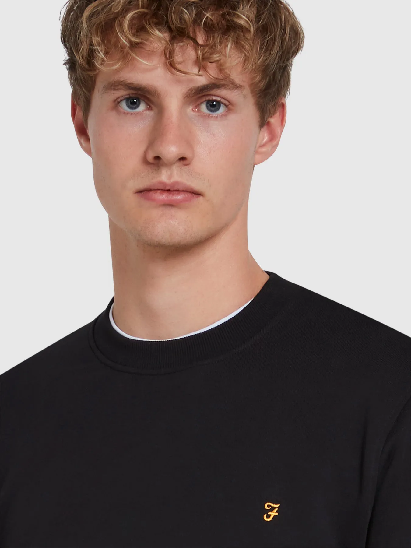 Hanbury Crew Neck Sweatshirt In Black sold by Farah product image thumbnail 4