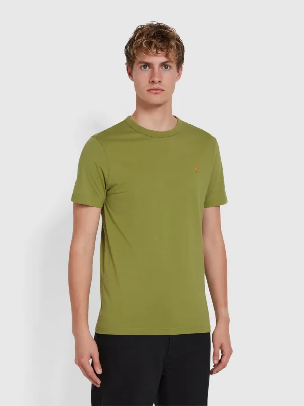 Ellis T-Shirt In Moss Green sold by Farah