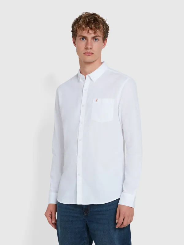 Carlson Shirt In White sold by Farah