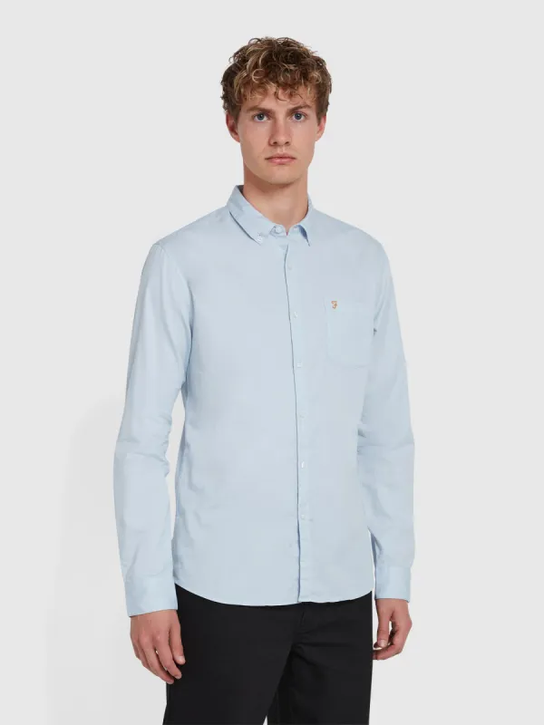 Carlson Shirt In Sky Blue sold by Farah