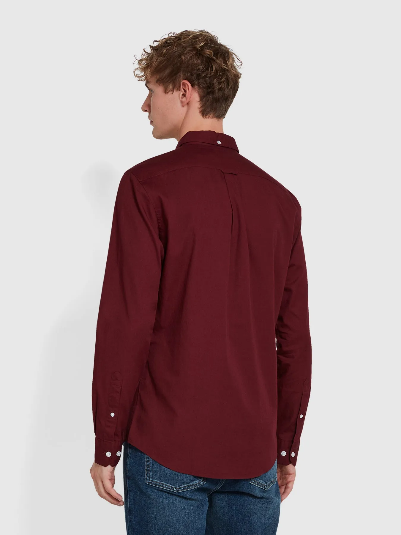 Carlson Shirt In Bordeaux sold by Farah product image thumbnail 3