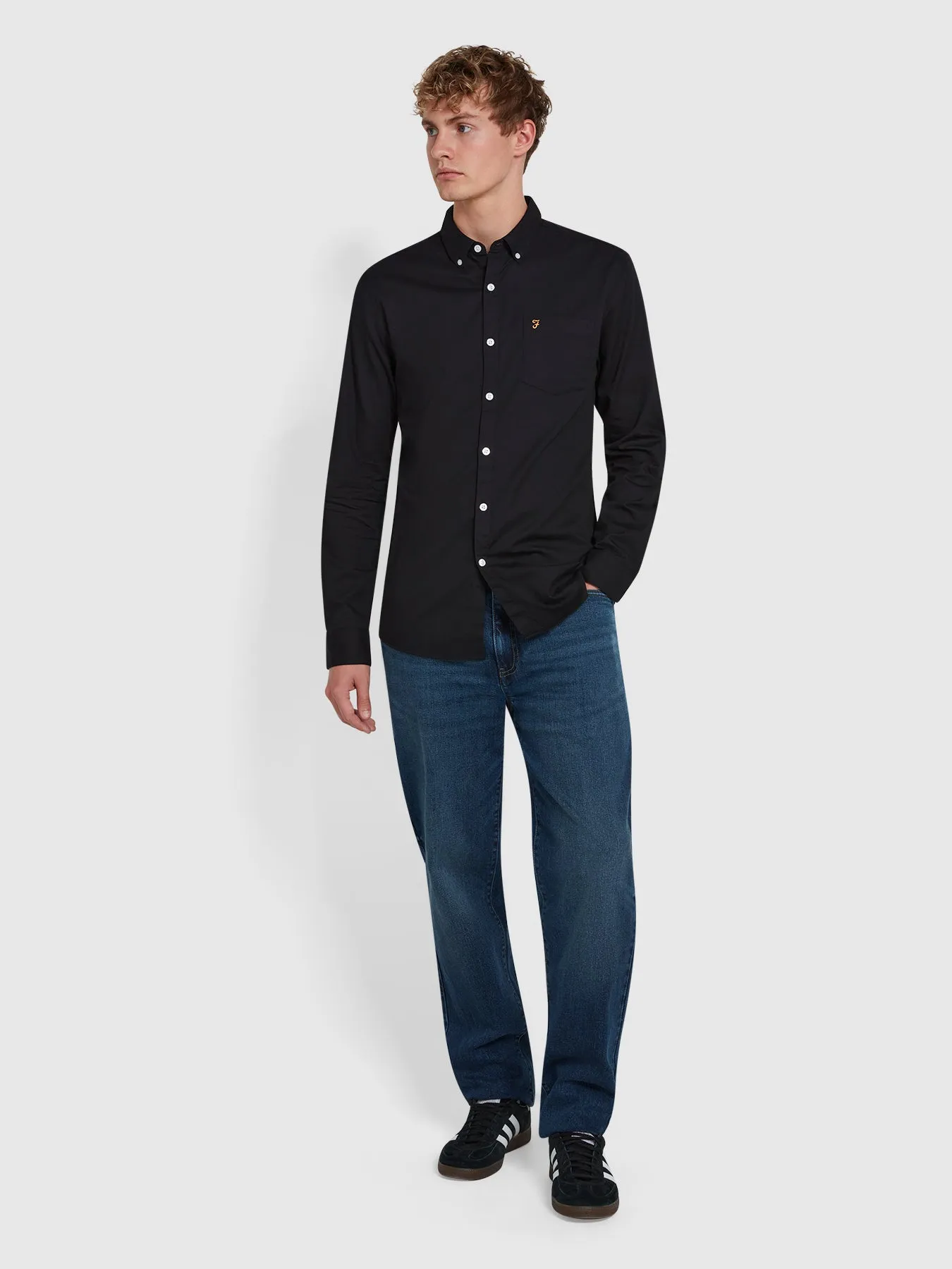 Carlson Shirt In Black sold by Farah product image thumbnail 2