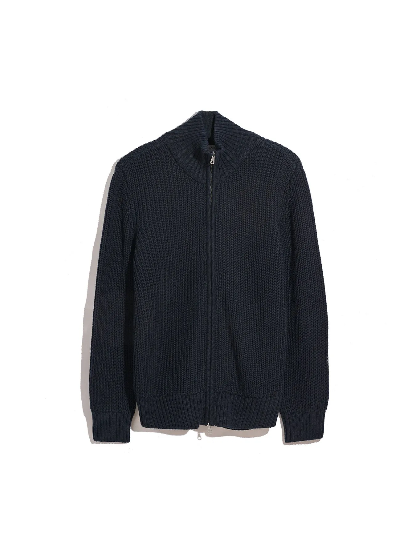 Crestone Zip Through Cardigan In True Navy sold by Farah product image thumbnail 5