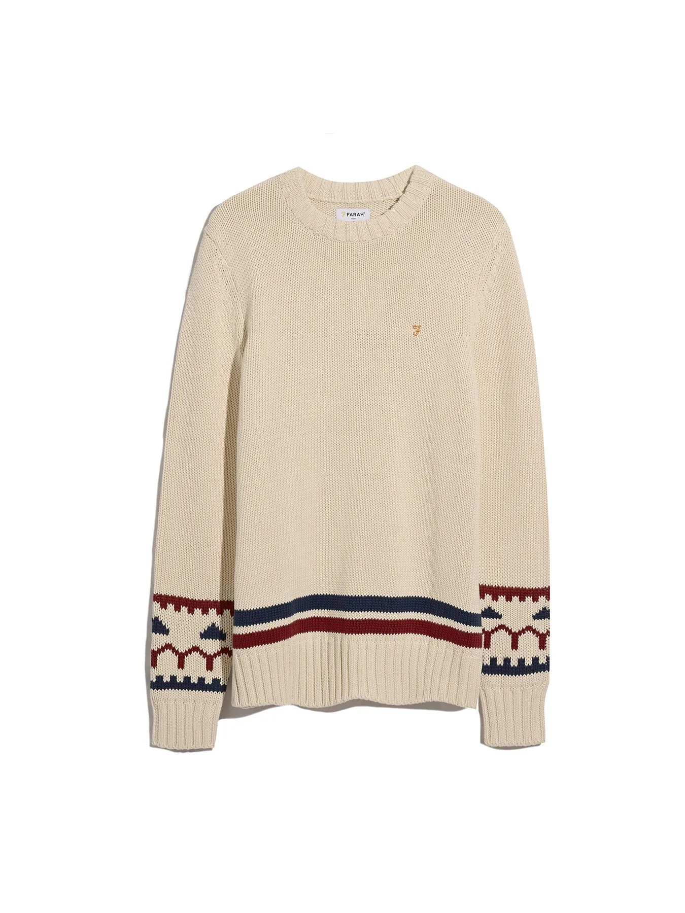 Alverstone Stripe Sweater In Cream sold by Farah product image thumbnail 5