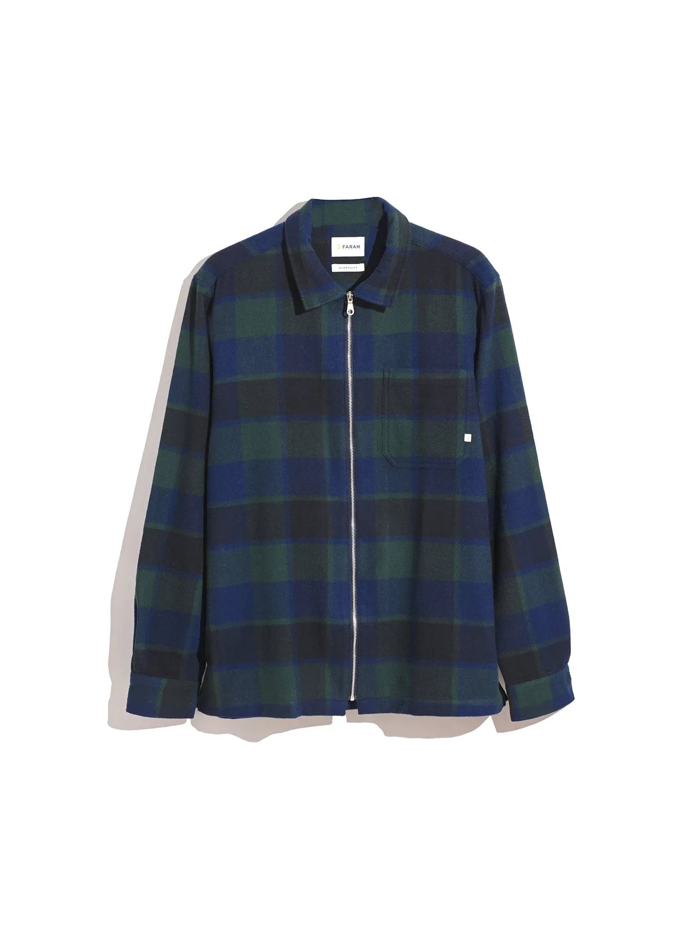 Fulbright Check Overshirt In Woodland Pine sold by Farah product image thumbnail 5