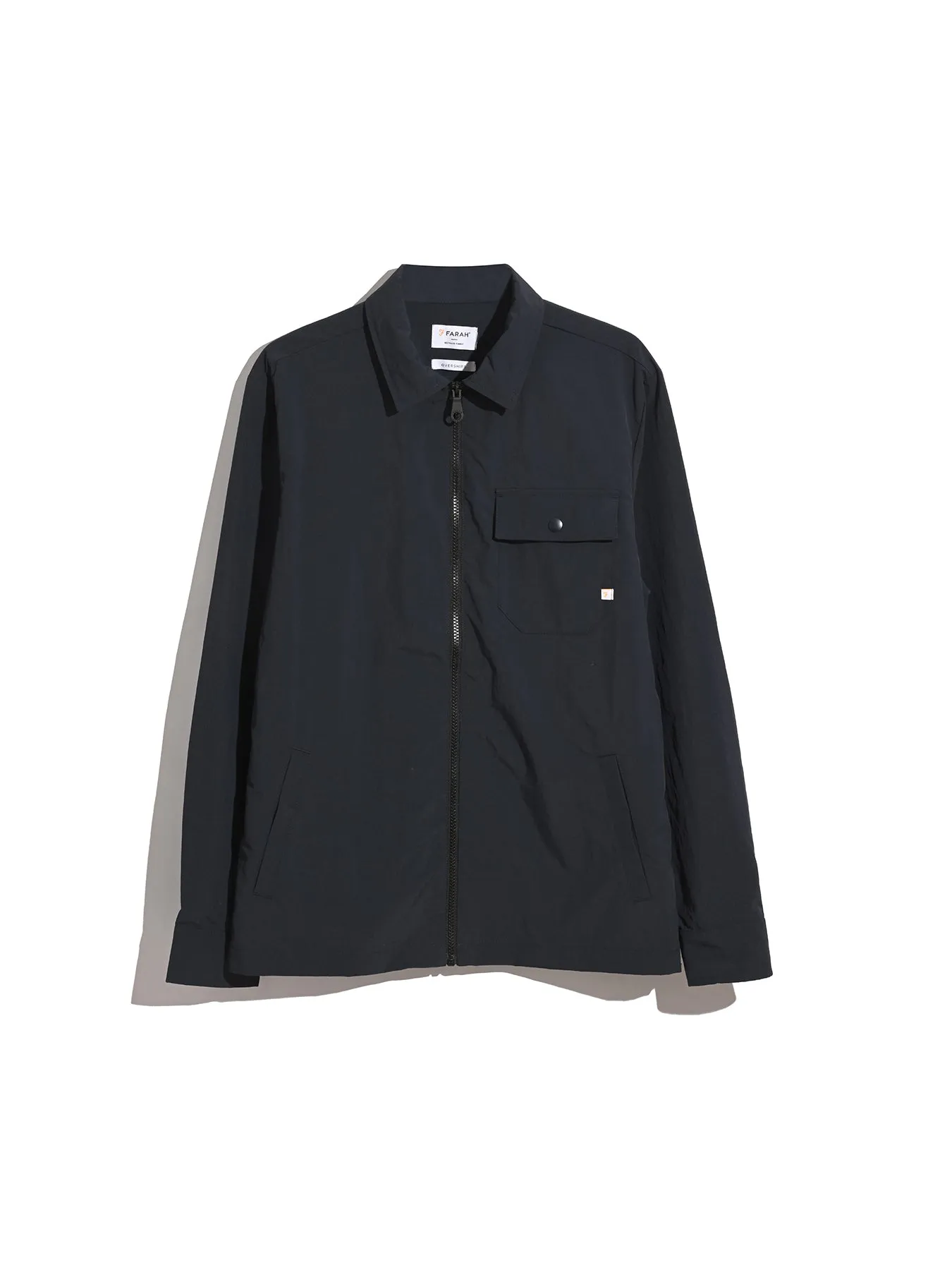 Holwick Zipped Overshirt In True Navy sold by Farah product image thumbnail 5