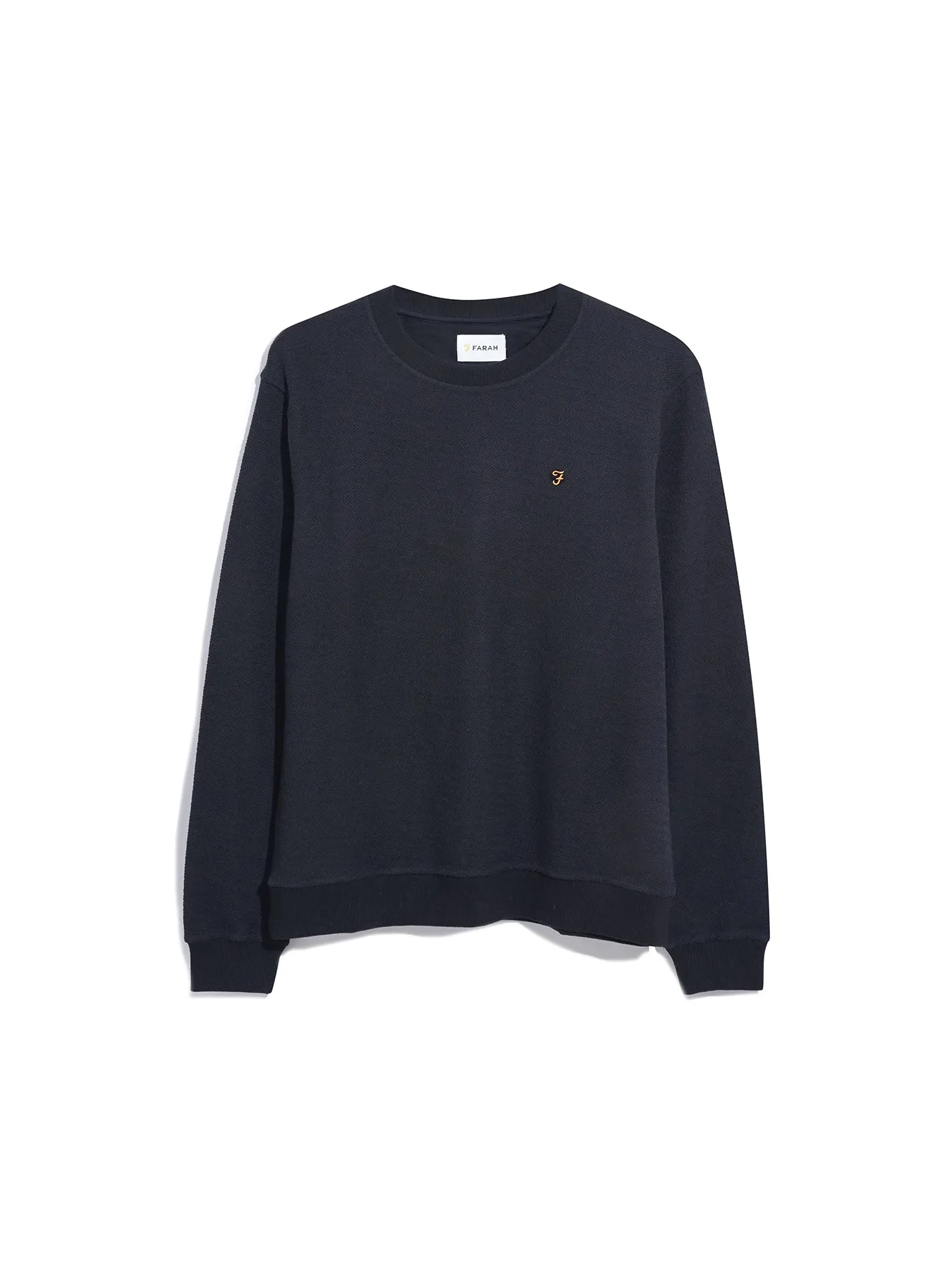 Manteno Regular Fit Crew Neck Sweater In Black sold by Farah product image thumbnail 5