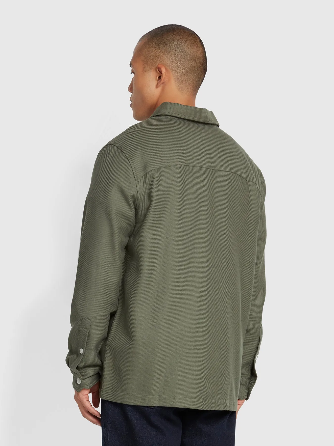Carrigan Overshirt In Rosemary sold by Farah product image thumbnail 3