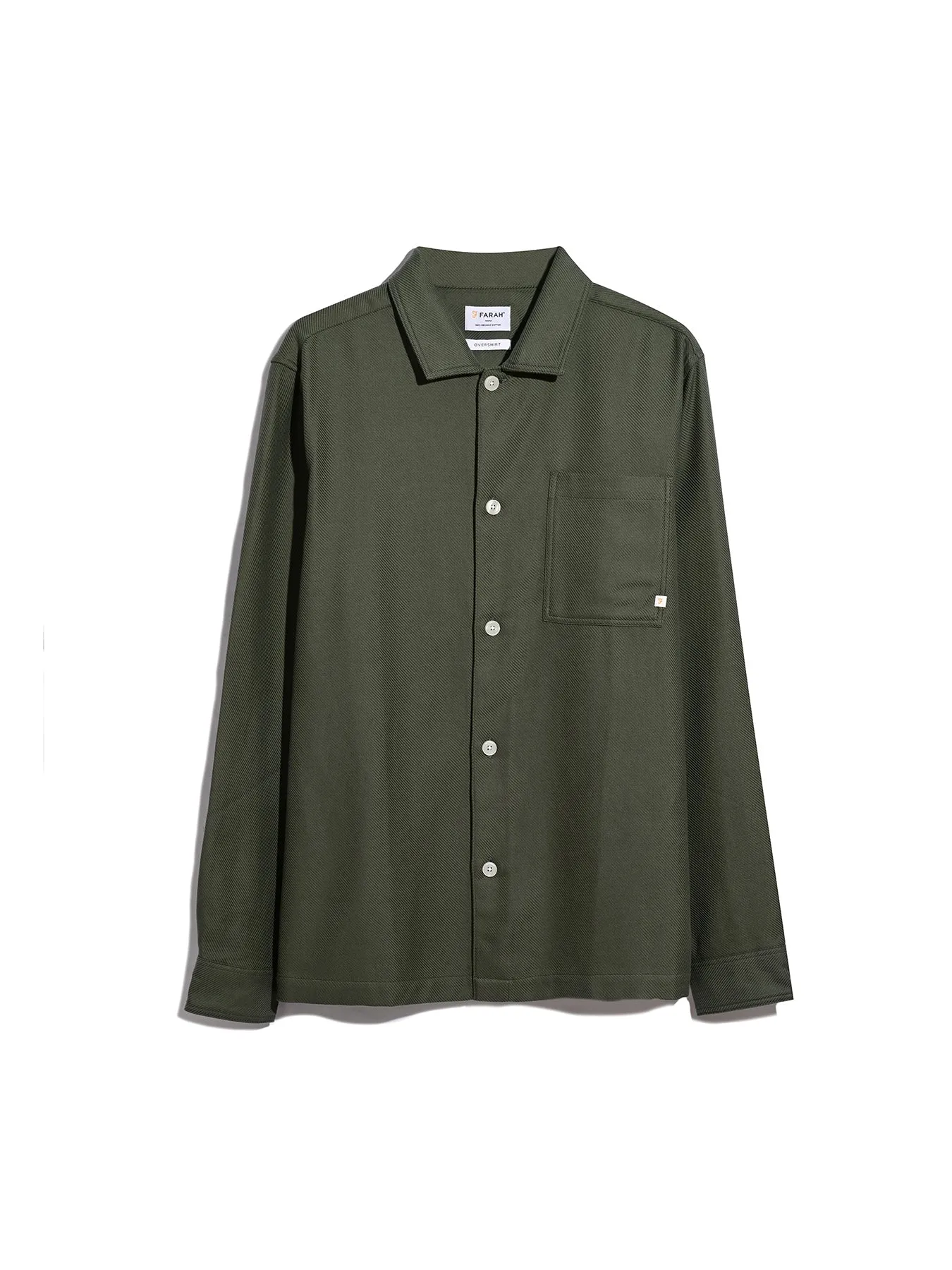 Carrigan Overshirt In Rosemary sold by Farah product image thumbnail 5