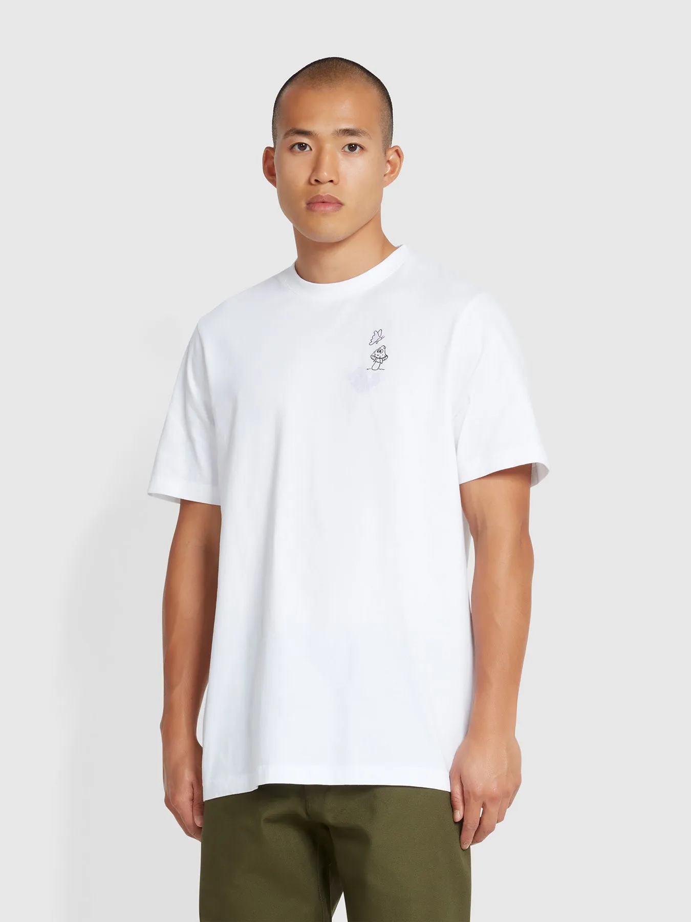 Darwin Graphic T-Shirt In White sold by Farah product image thumbnail 2