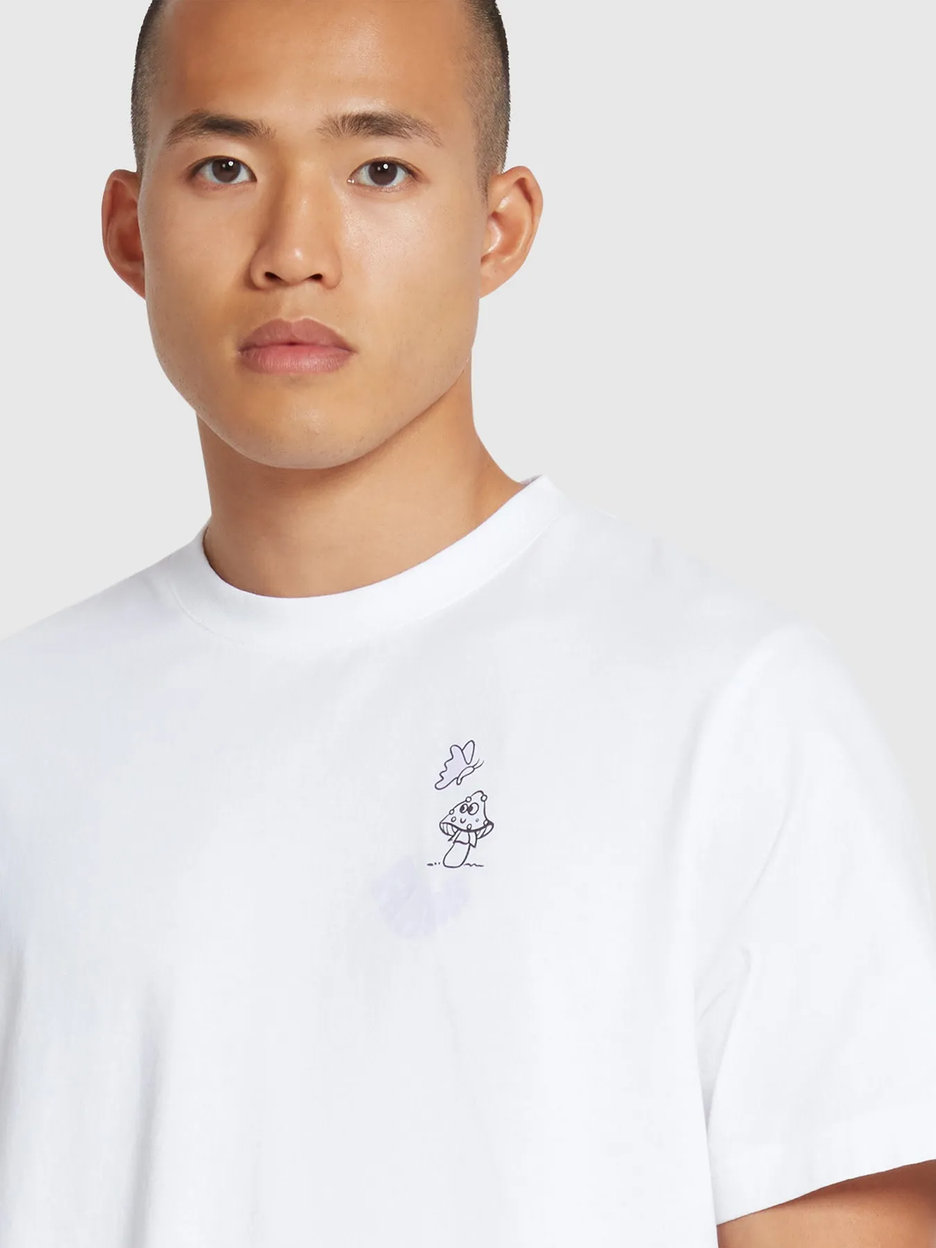 Darwin Graphic T-Shirt In White sold by Farah product image thumbnail 4