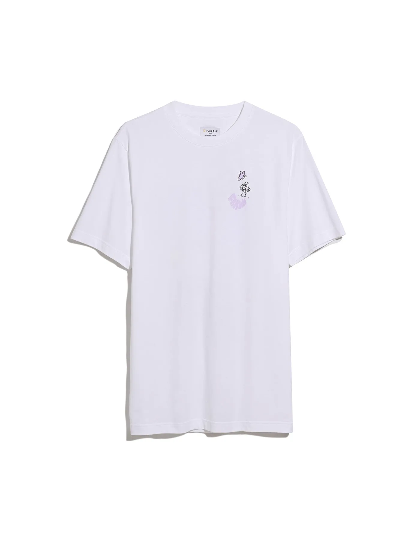 Darwin Graphic T-Shirt In White sold by Farah product image thumbnail 5