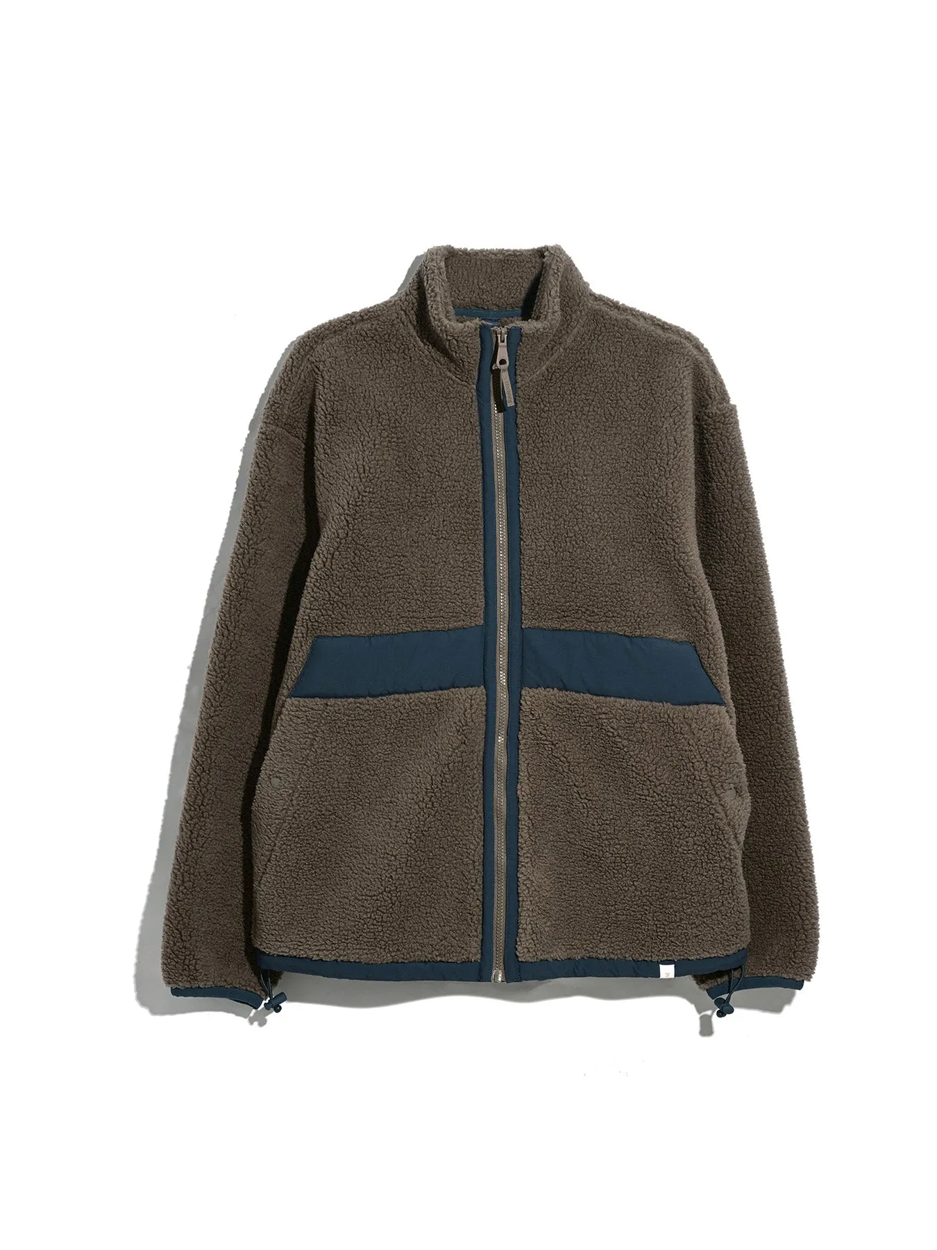 Elias Full Zip Fleece In Mushroom Grey sold by Farah product image thumbnail 5