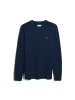 Halton Rib Sweater In Deep Blue sold by Farah