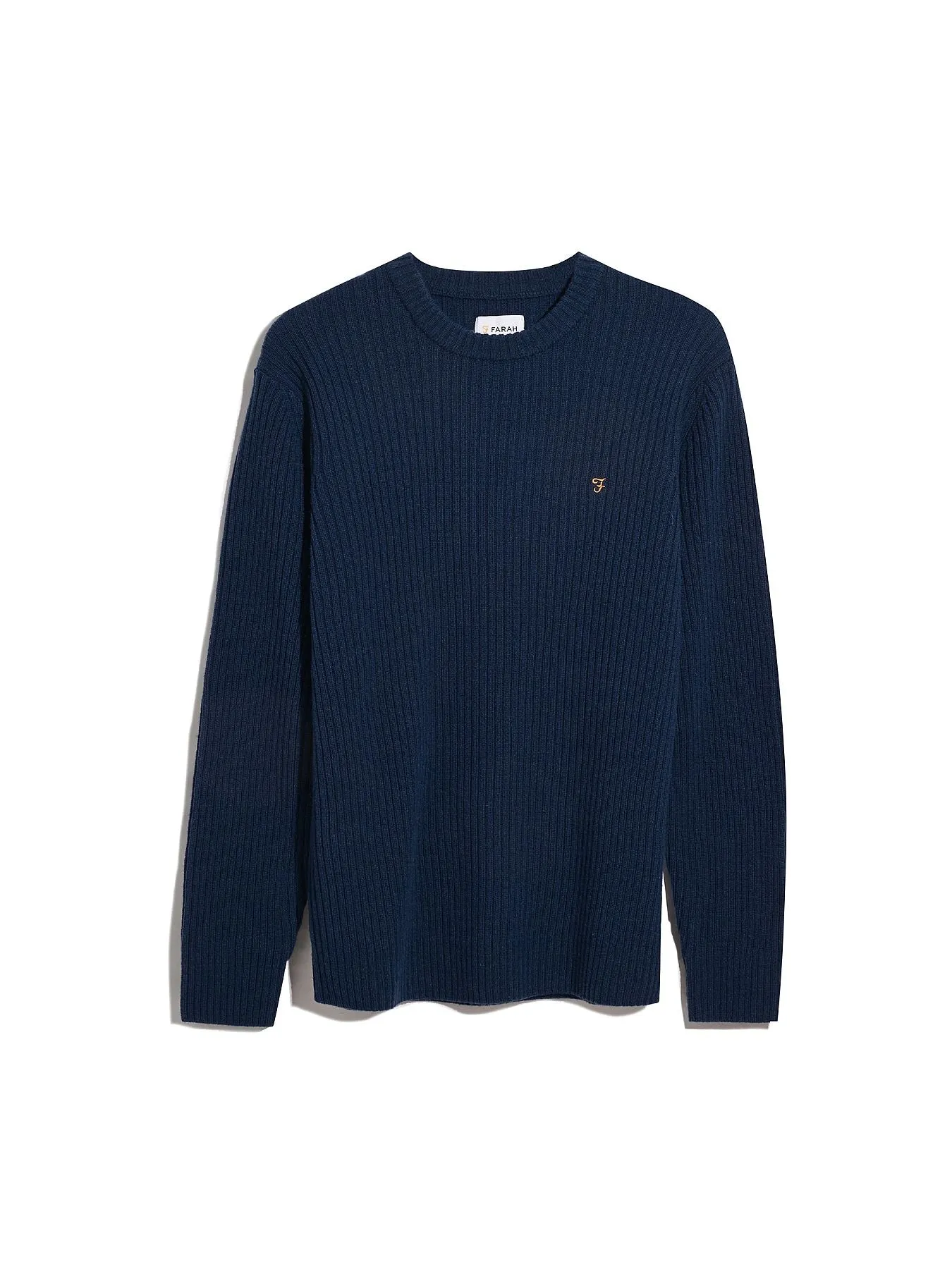 Halton Rib Sweater In Deep Blue sold by Farah product image thumbnail 5