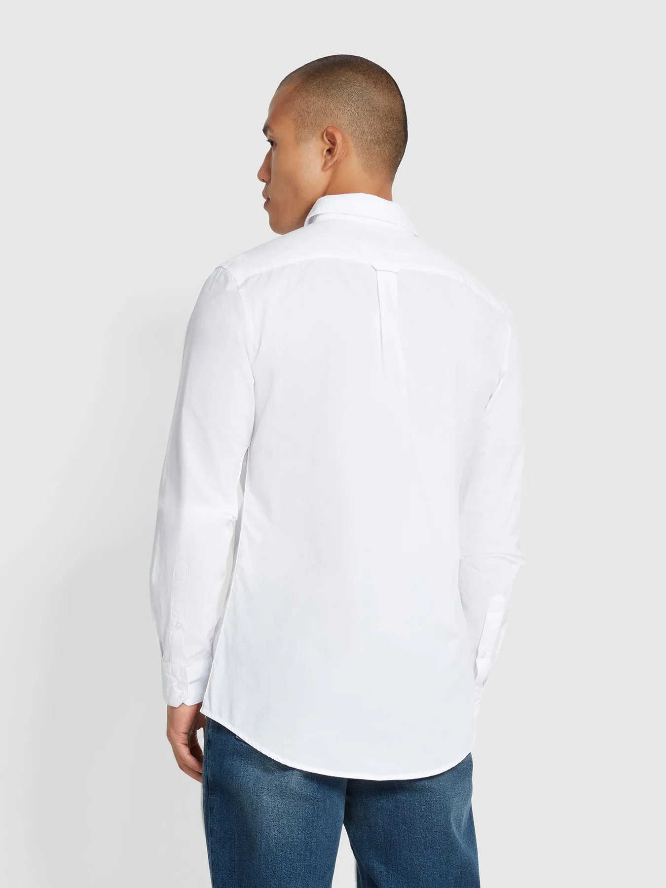 Yorke Slim Fit Shirt In White sold by Farah product image thumbnail 3