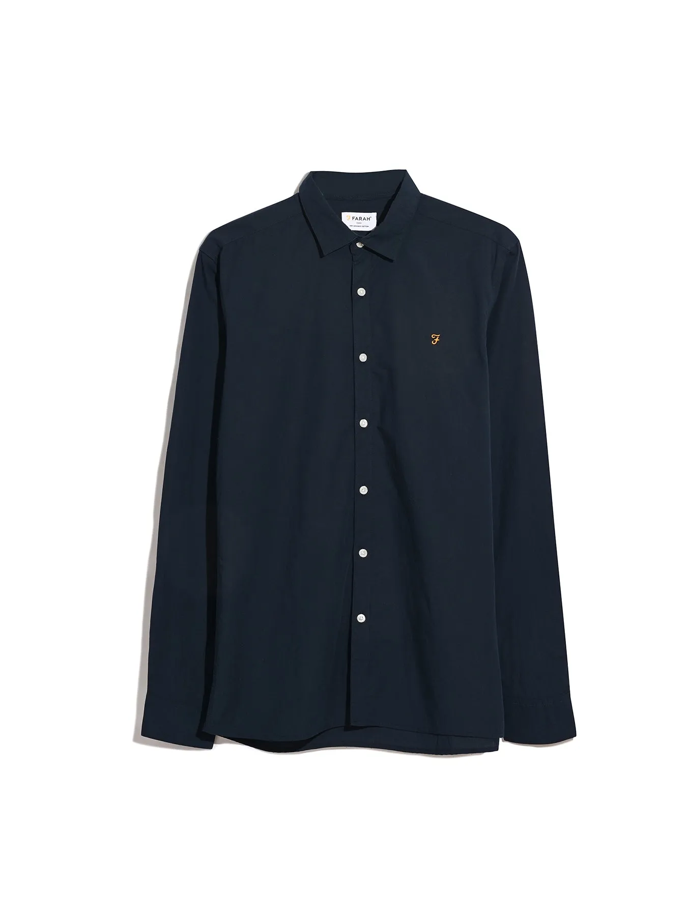 Yorke Slim Fit Shirt In True Navy sold by Farah product image thumbnail 5