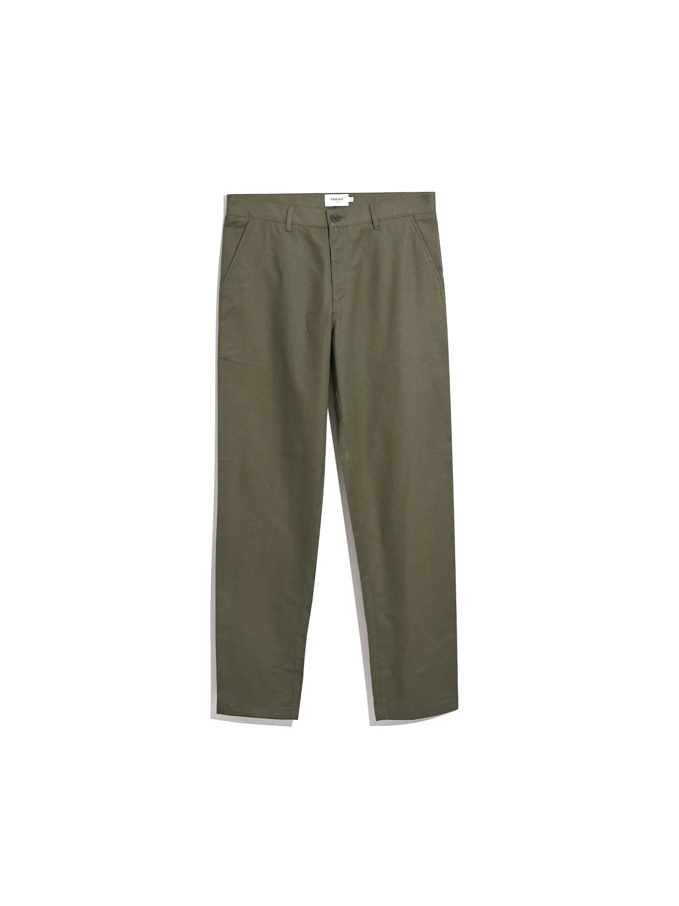 Norwood Regular Fit Cotton Hopsack Trousers In Olive Green sold by Farah product image thumbnail 5