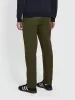Norwood Regular Fit Cotton Hopsack Trousers In Olive Green sold by Farah
