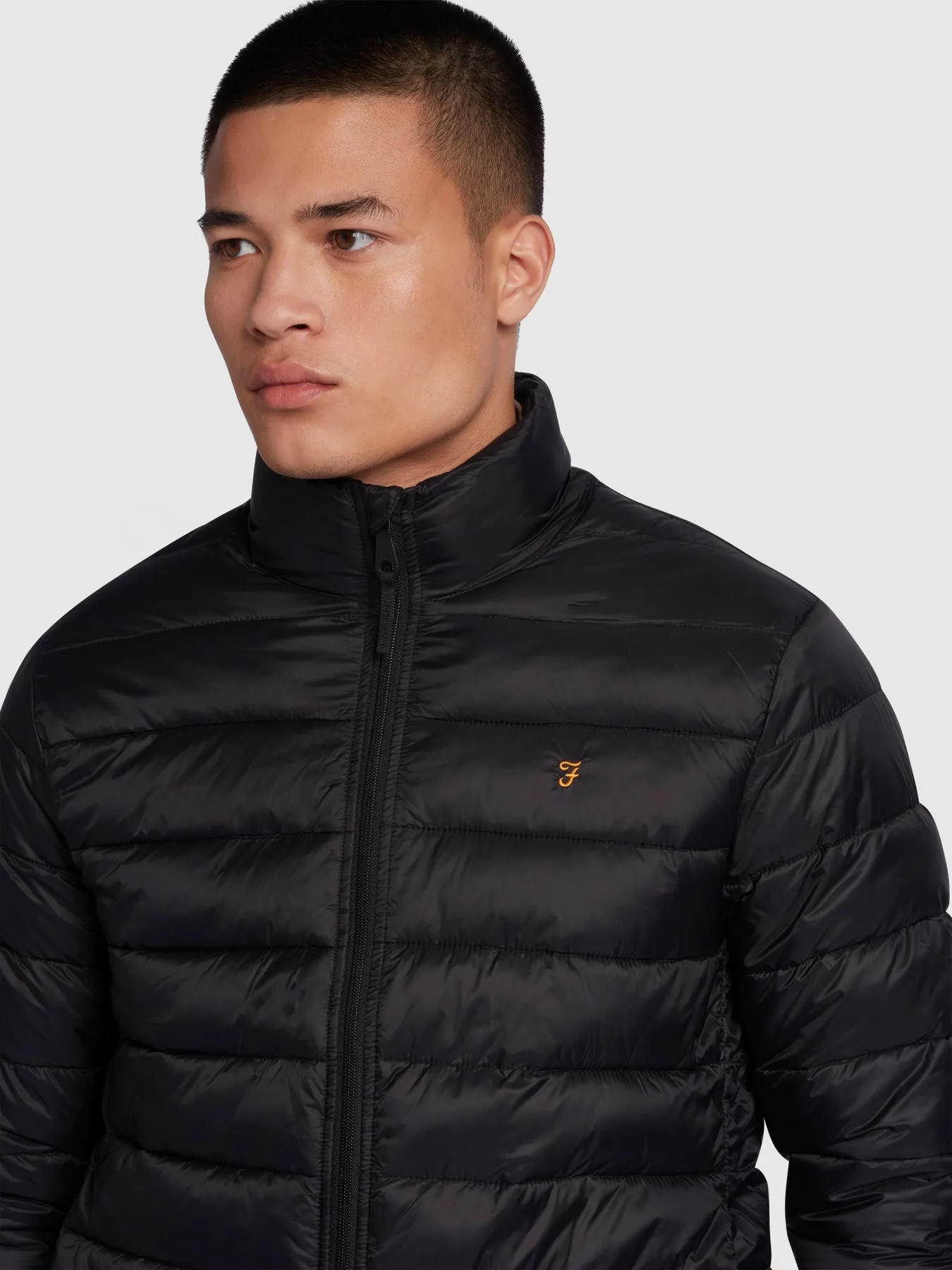 Joel Wadded Jacket In Black sold by Farah product image thumbnail 4