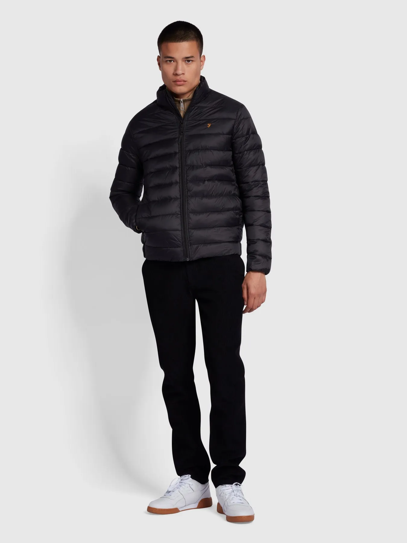 Joel Wadded Jacket In Black sold by Farah product image thumbnail 2