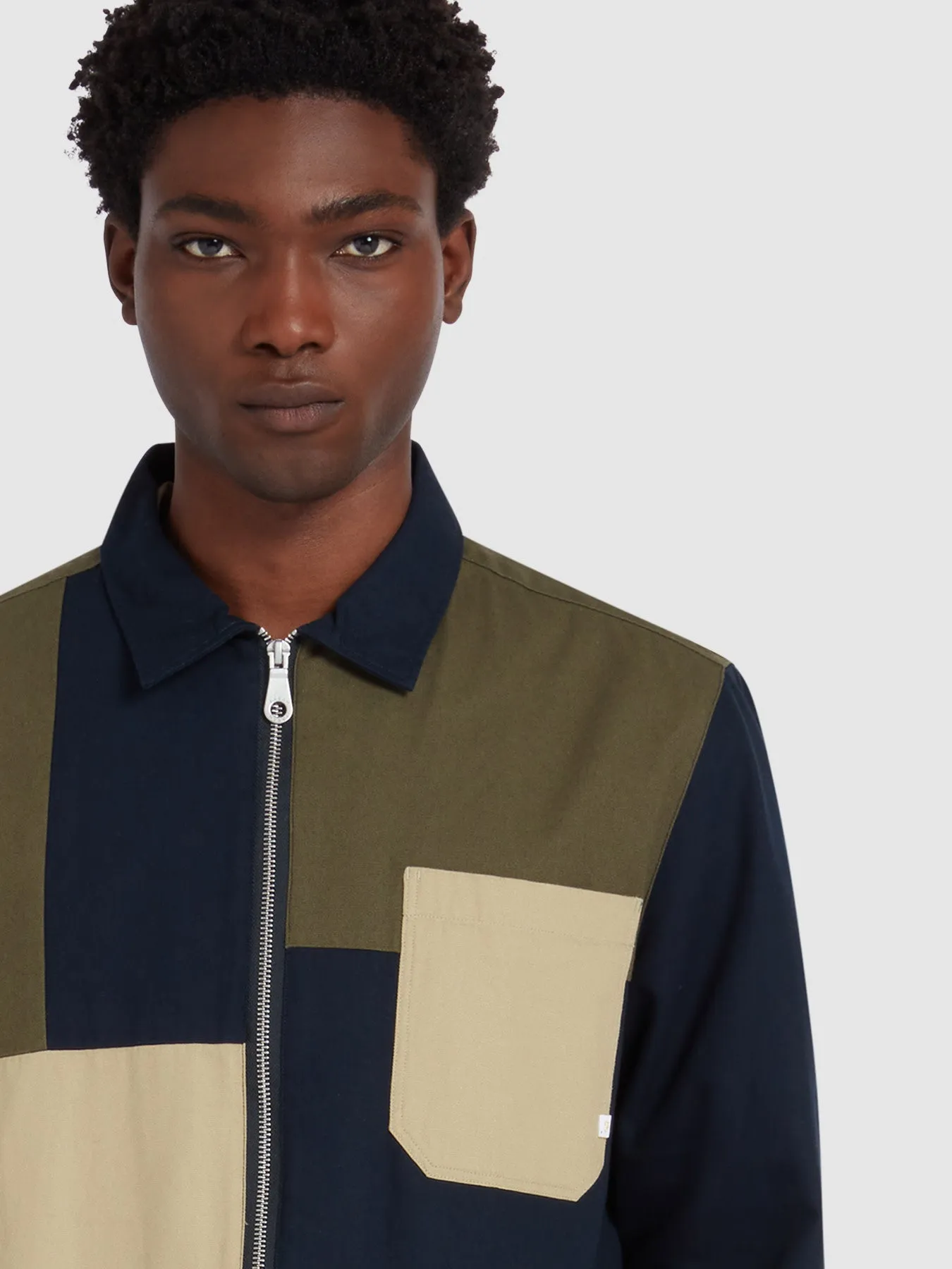 Burleigh Patch Overshirt In True Navy sold by Farah product image thumbnail 4