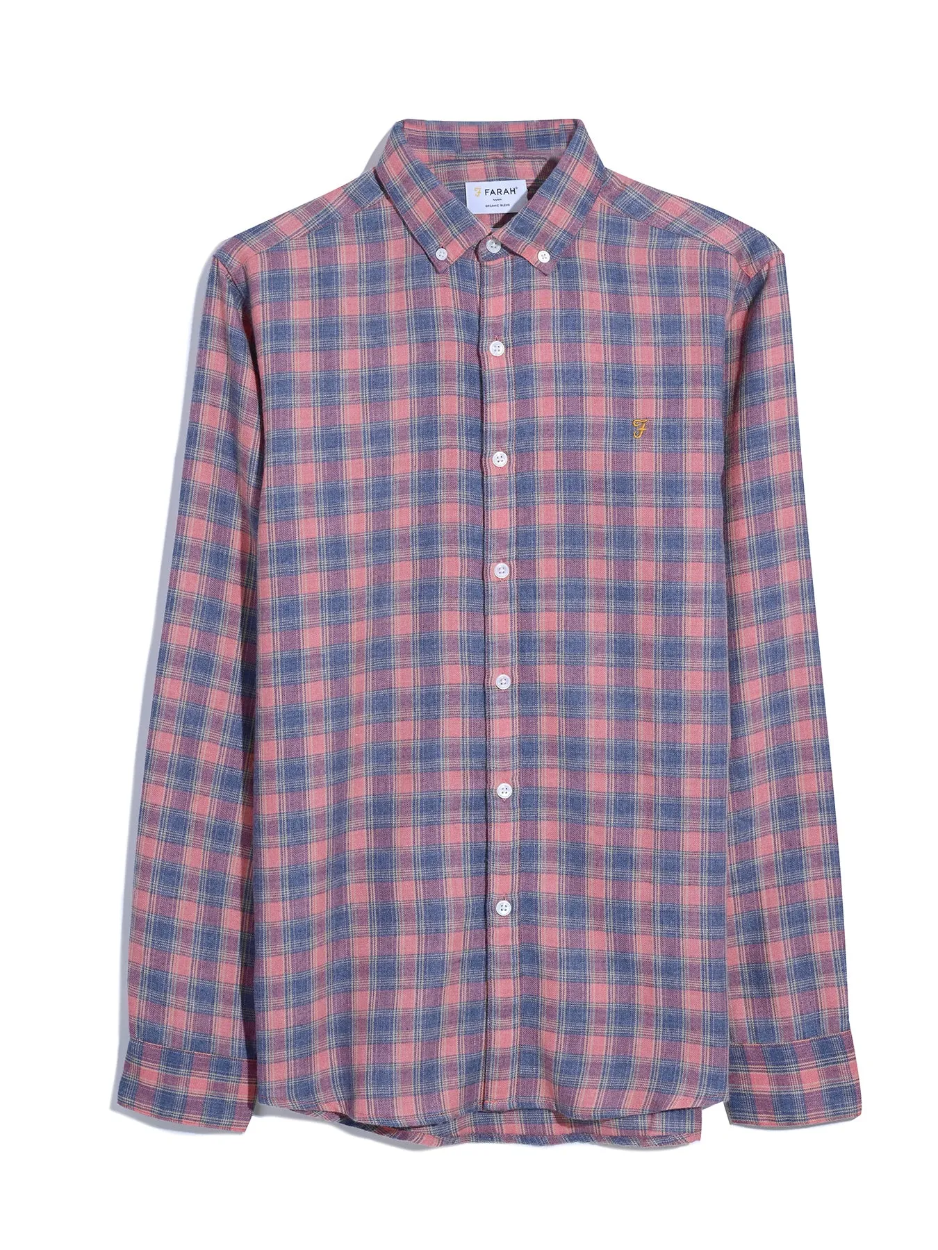 Hamilton Check Shirt In Red Russian sold by Farah product image thumbnail 5
