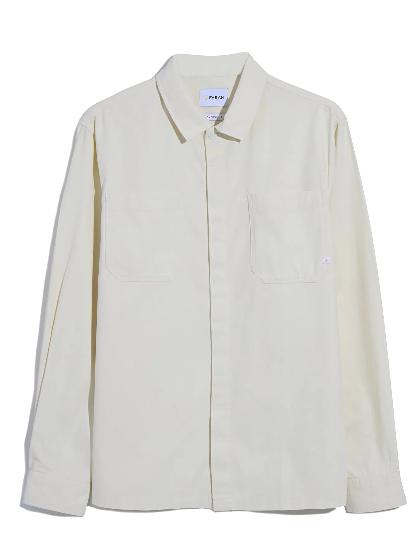 Leon Overshirt In Cream sold by Farah product image thumbnail 5