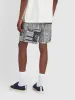 Redwald Archive Print Shorts In Black sold by Farah