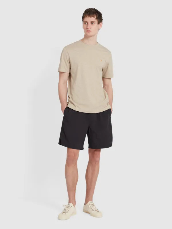 Edgar Swim Shorts In Black sold by Farah