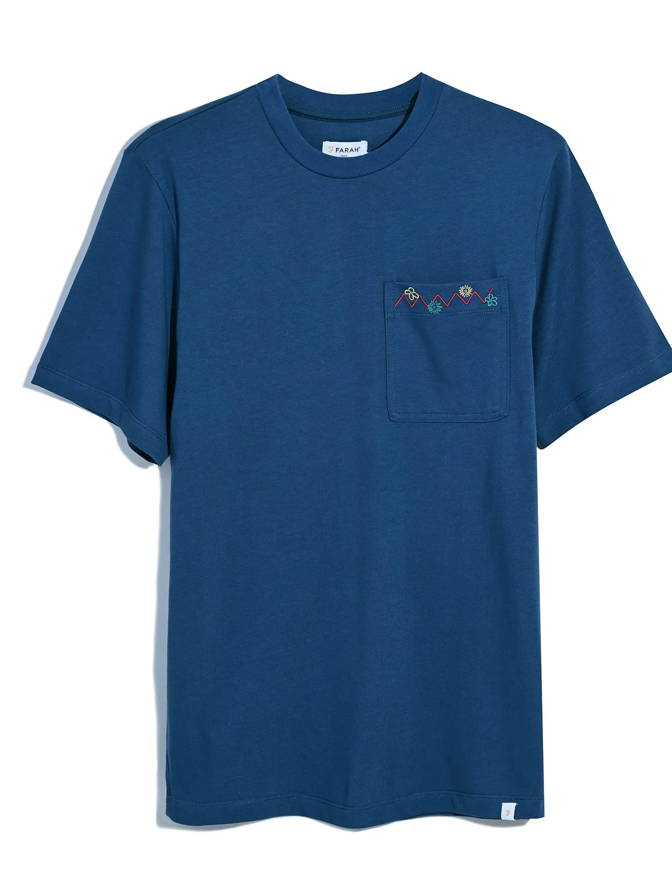 Stacy Embroidered Pocket T-Shirt In Cold Metal sold by Farah product image thumbnail 5