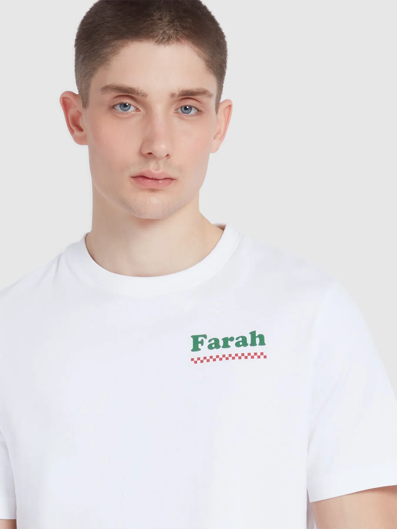 Powis Graphic T-Shirt In White sold by Farah product image thumbnail 4