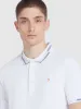 Purdy Tipped Collar Polo Shirt In White sold by Farah