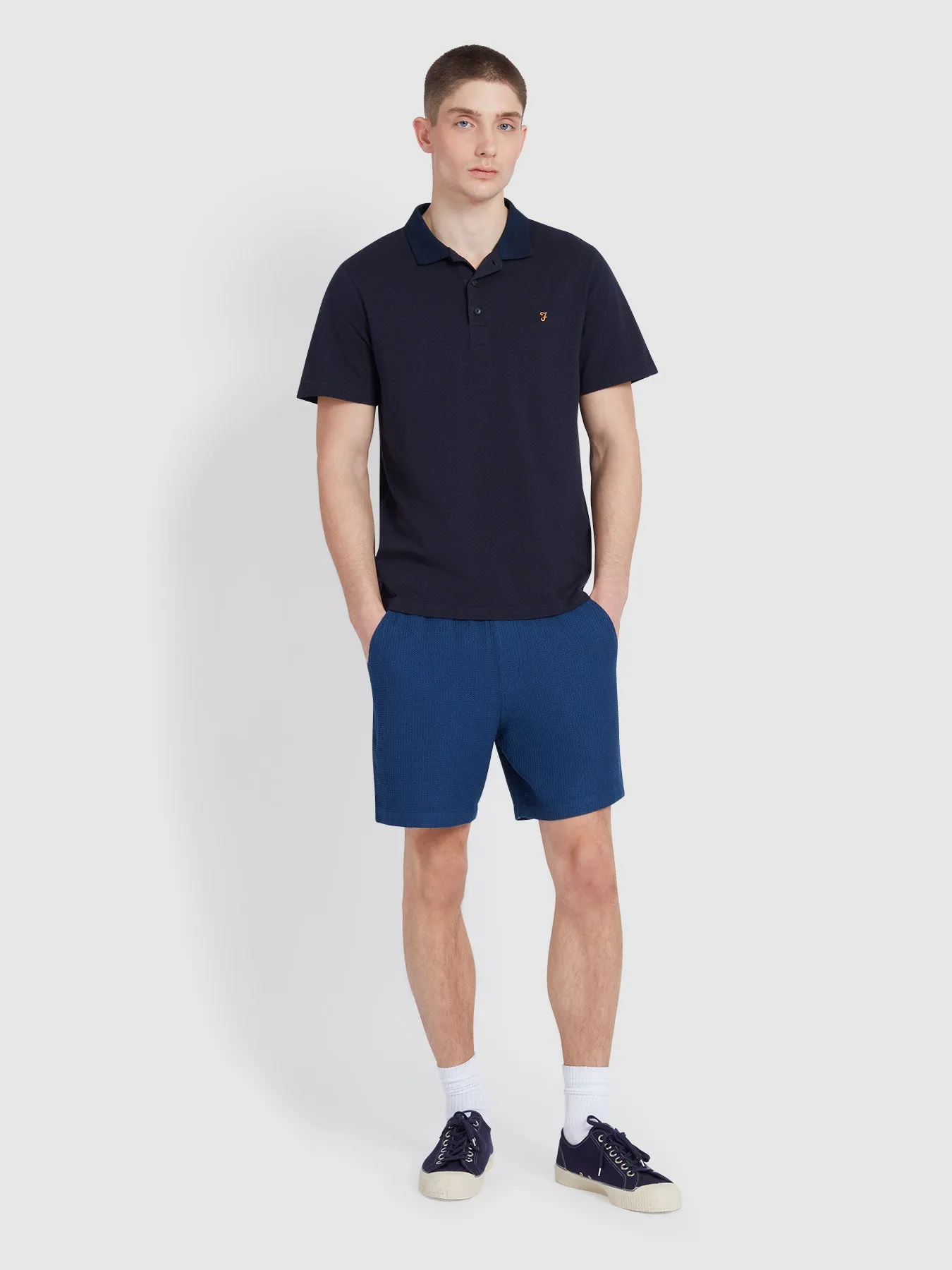 Maddams Polo Shirt In True Navy sold by Farah product image thumbnail 2