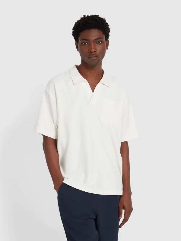 Caspion Polo Shirt In Cream sold by Farah
