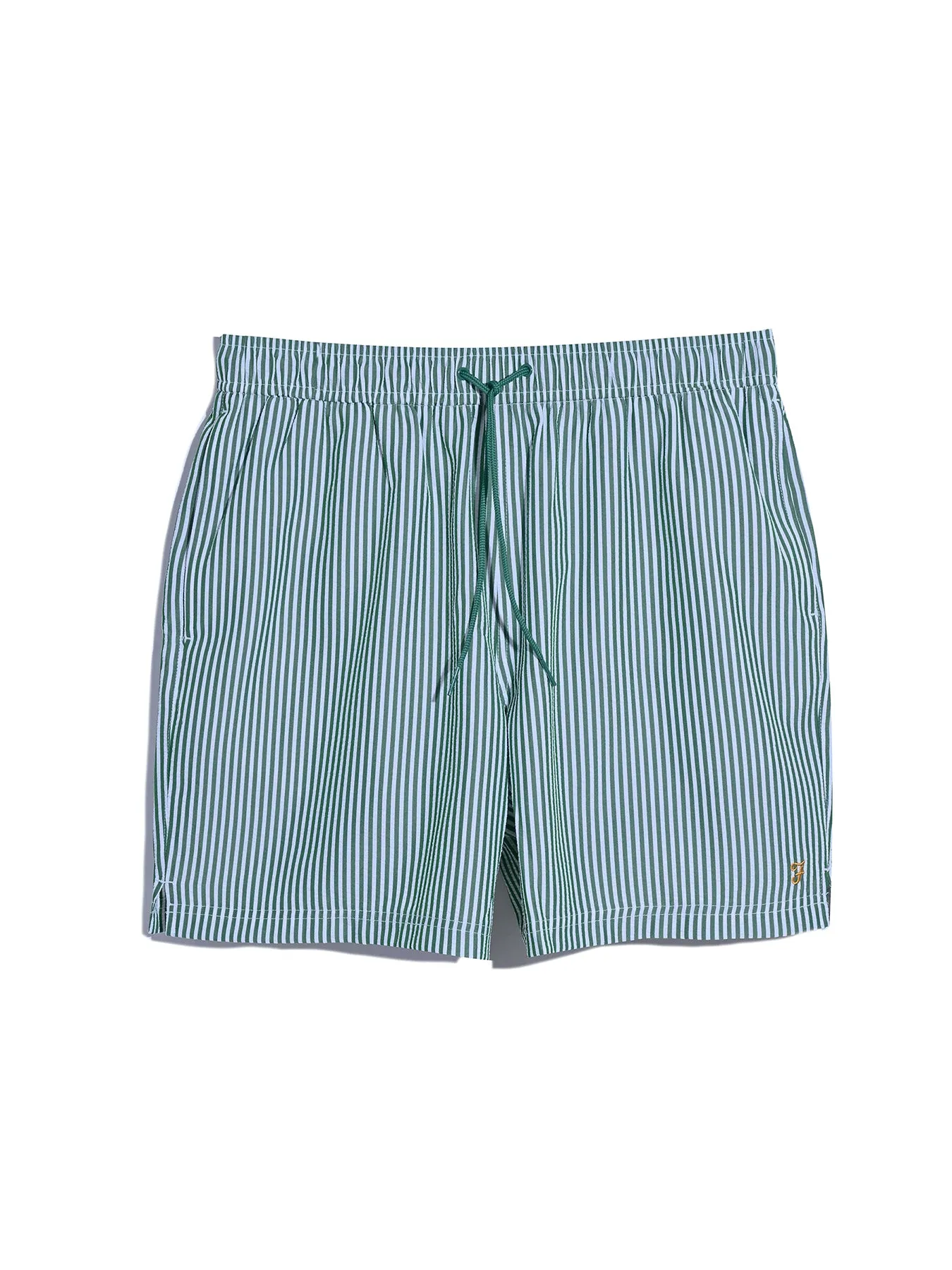 Colbert Seersucker Stripe Swim Shorts In Green Meadow sold by Farah product image thumbnail 5