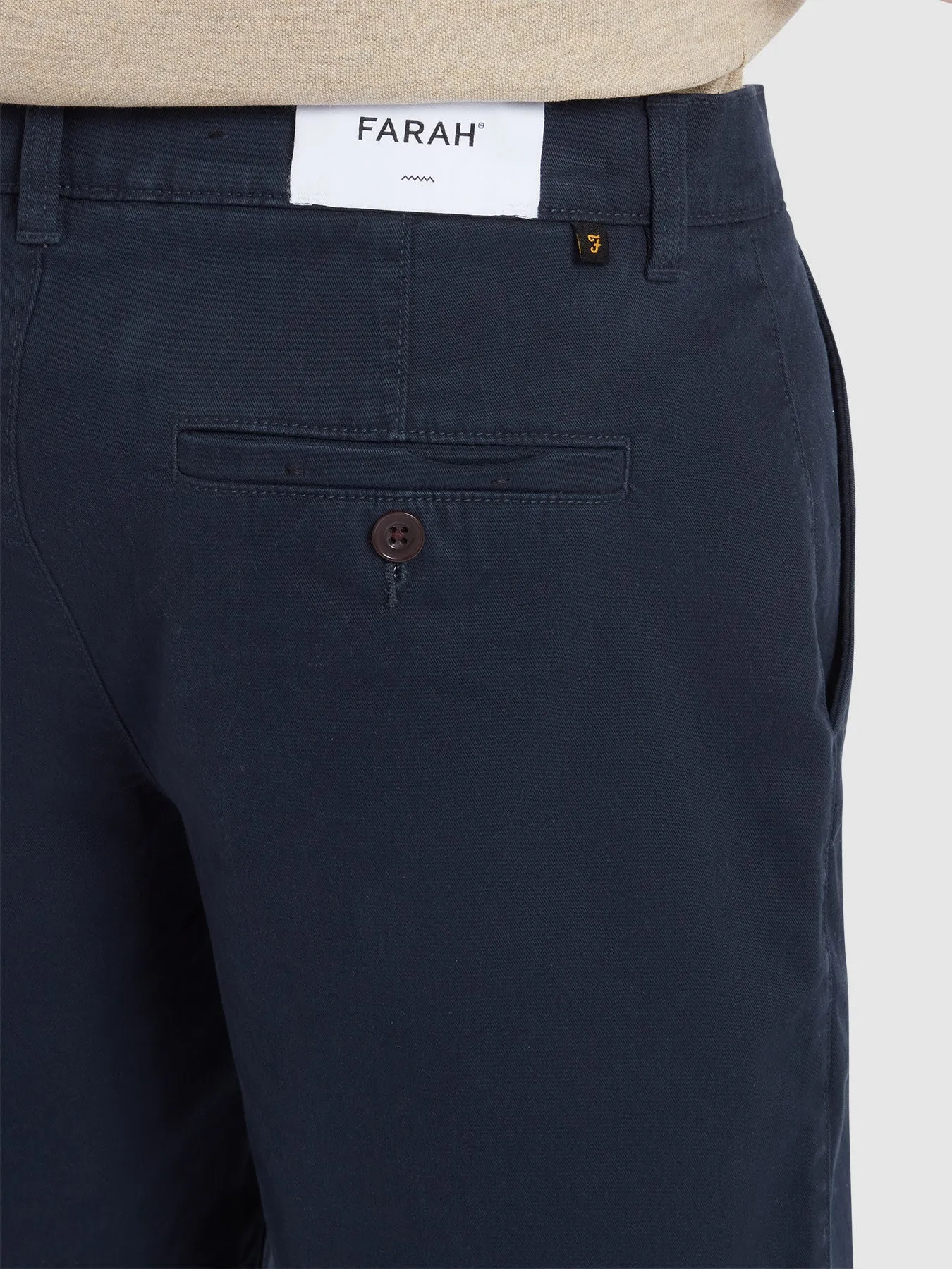 Hawk Chino Shorts In True Navy sold by Farah product image thumbnail 4