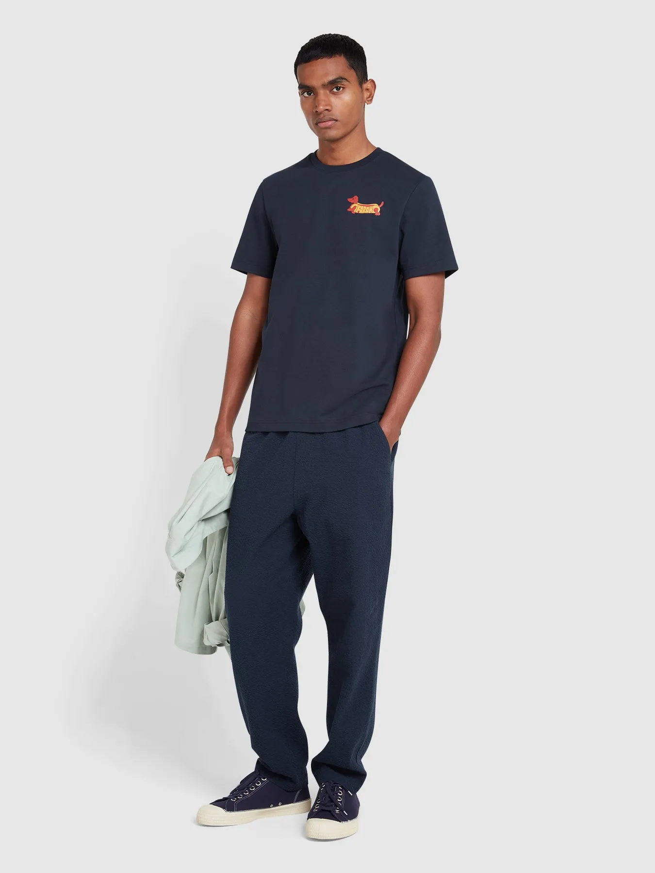 Devon Graphic T-Shirt In True Navy sold by Farah product image thumbnail 2